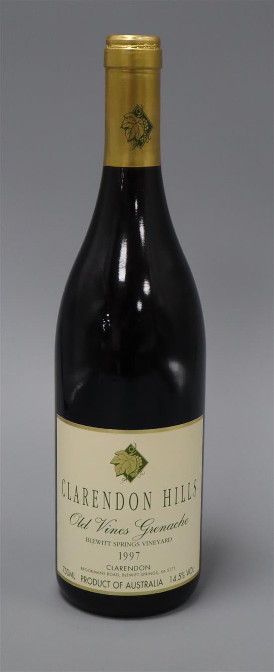 Four bottles of Clarendon Hills Blewitt Springs Old Vines Grenache, 1997 and four bottles of Clarendon Hills Old Vines Grenache (14%),